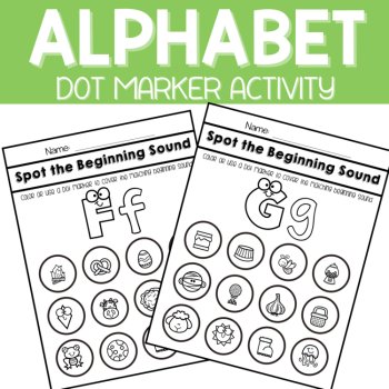 Spot the Letter Initial & Beginning Sound, Letters Preschool & Kindergarten, image 4