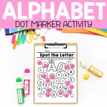 Alphabet Spot it Dot Marker Letter of the Week, Letters Pre-K & Kindergarten, image 2