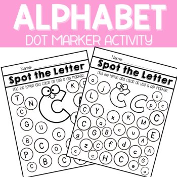 Alphabet Spot it Dot Marker Letter of the Week, Letters Pre-K & Kindergarten, image 4
