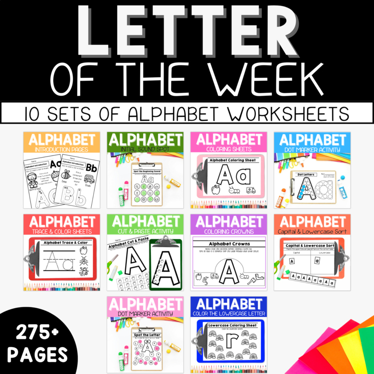 Alphabet Bundle-Letter of the Week Activities-Preschool & Kinder
