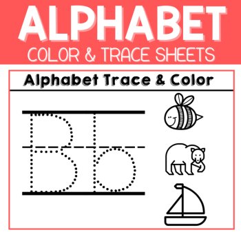 Alphabet Color & Trace-Letter of the Week, Letters Preschool & Kindergarten, image 2