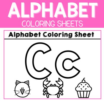 Alphabet Coloring Pages-Beginning Sound Pages, Letters Preschool & Kindergarten, image 3