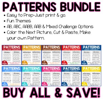 Pattern Activities Pattern Recognition Worksheets Patterns for Preschool & K, image 2