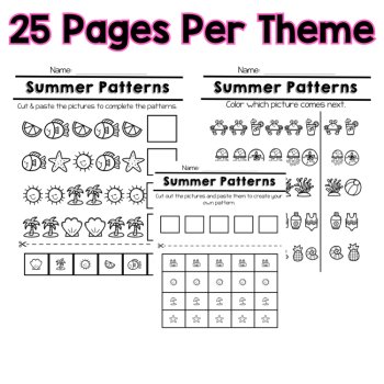 Pattern Activities Pattern Recognition Worksheets Patterns for Preschool & K, image 3
