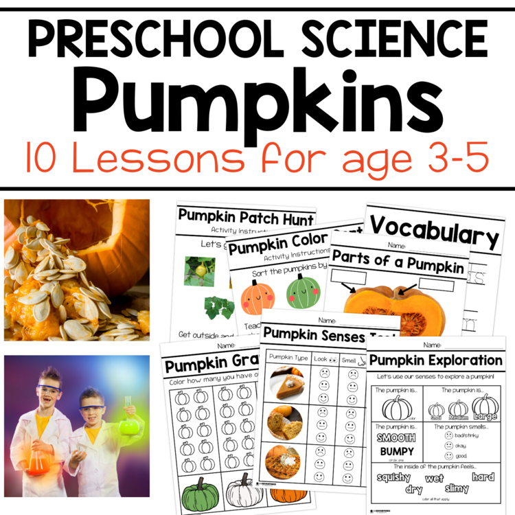 Preschool Science Pumpkins - Fall Preschool Lessons-Pre-K Science