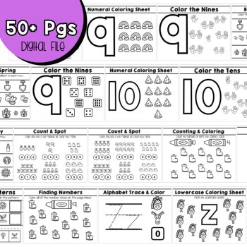 Preschool Age 3 May No Prep Packet Spring Preschool- Pre-K Three Lessons, image 3