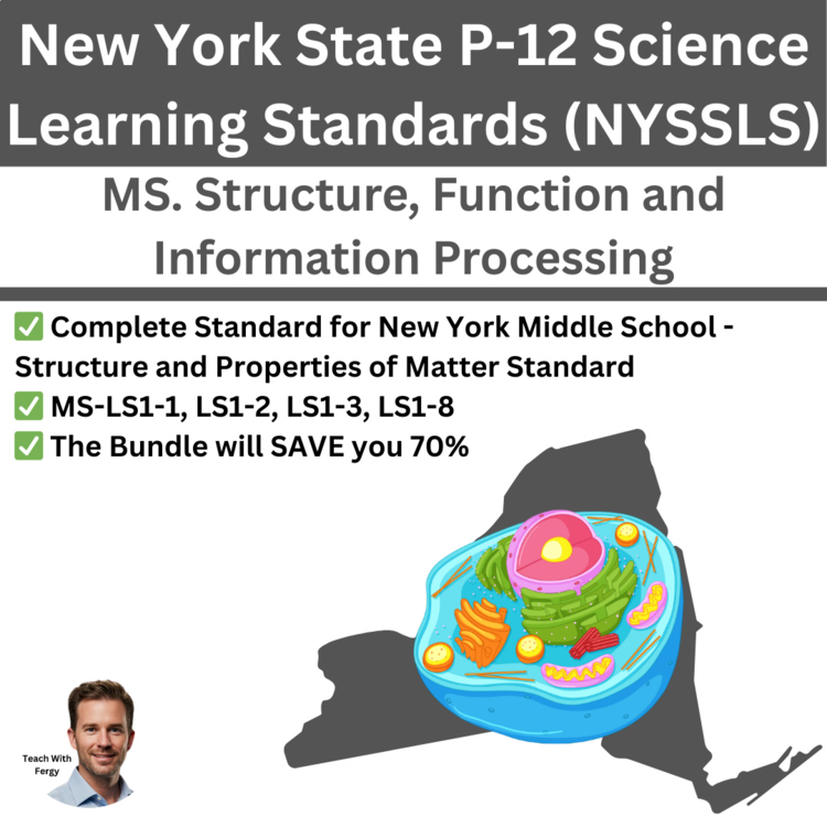 New York Science Middle School - MS. Structure, Function and Information Bundle