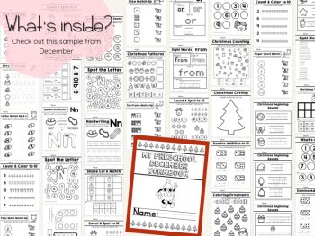 Preschool Curriculum Homeschool Pre-K Lesson Plans TK Preschool Worksheets, image 4