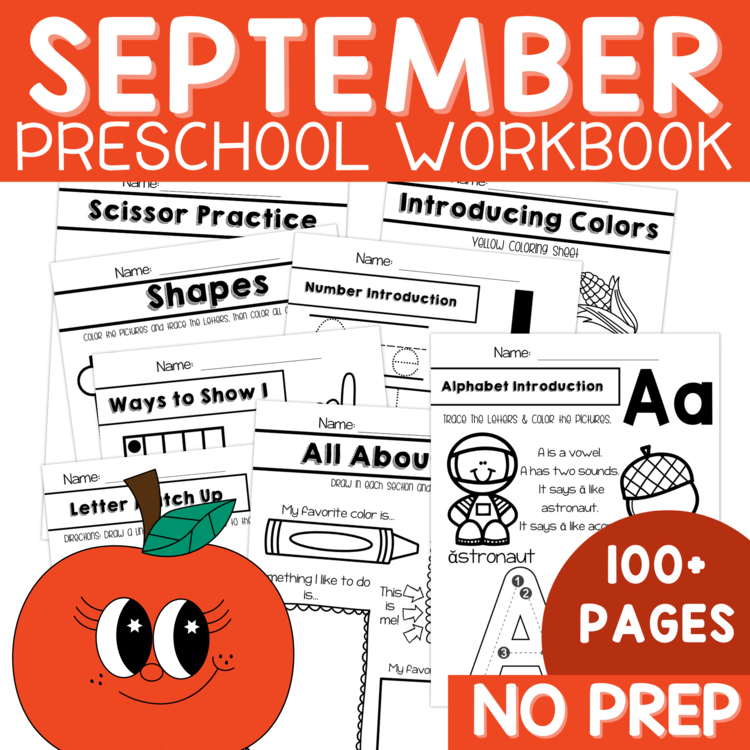 September Preschool Activities Fall Apples Back to School Preschool Curriculum