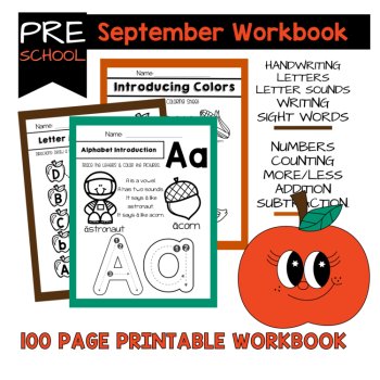 September Preschool Activities Fall Apples Back to School Preschool Curriculum, image 3