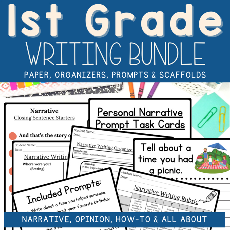 Writing Prompts 1st Grade Narrative Opinion How-To All About Graphic Organizers