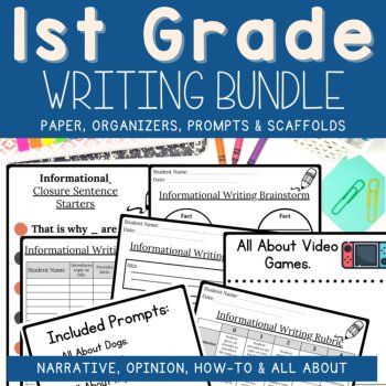 Writing Prompts 1st Grade Narrative Opinion How-To All About Graphic Organizers, image 2