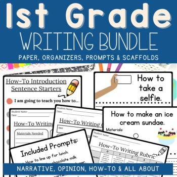 Writing Prompts 1st Grade Narrative Opinion How-To All About Graphic Organizers, image 3