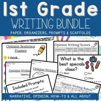 Writing Prompts 1st Grade Narrative Opinion How-To All About Graphic Organizers, image 4