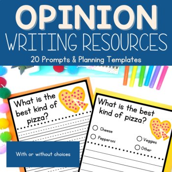 Opinion Writing Prompts & Writing Paper | Opinion No Prep Writing Centers, image 3