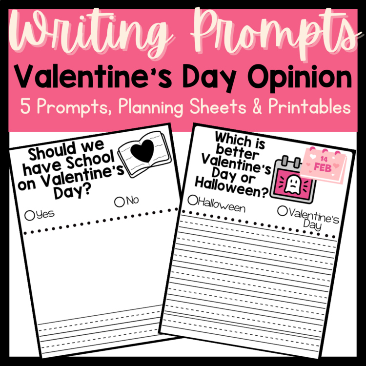 Valentines Opinion Writing | Valentine's Day No Prep Writing Centers | February