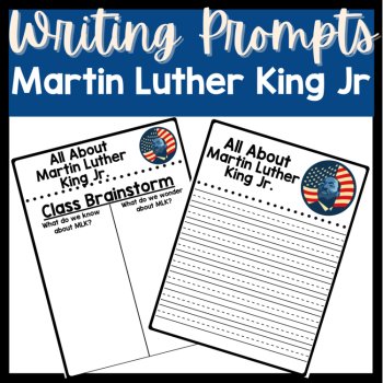Martin Luther King Day Writing Activities | MLK Writing Prompts MLK Jr, image 3