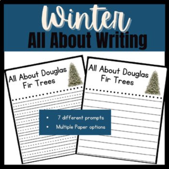 Winter All About Writing Prompts | Holiday No Prep Writing Centers, image 2