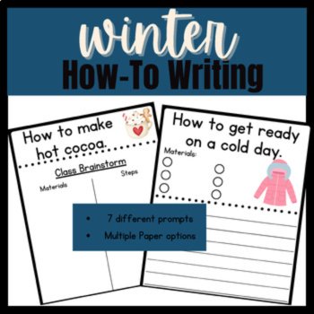 Winter How-To Writing Prompts | Holiday No Prep Writing Centers, image 2