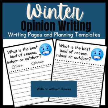Winter Opinion Writing Prompts | Holiday No Prep Writing Centers, image 3