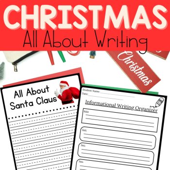Christmas All About Writing Prompts | Holiday No Prep Writing Centers, image 4