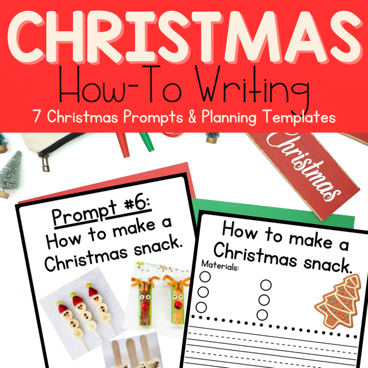 Christmas How-To Writing Prompts | Holiday No Prep Writing Centers