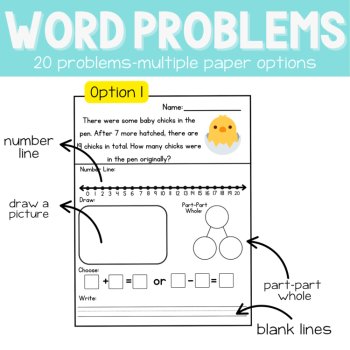1st | April Problem of the Day | Word Problems | No Prep Math Printables, image 2