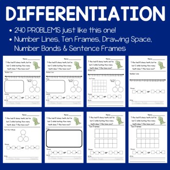 1st Grade Word Problem of the Day | Story Problems | No Prep Math Journals, image 4