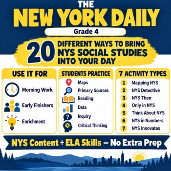 October 4th Grade Morning Work/Bell Ringer/Enrichment | ELA/Social Studies Integrated | The New York Daily, image 2