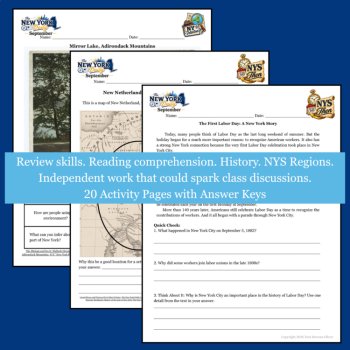 September Grade 4 Morning Work/Bell Ringer/Enrichment| The New York Daily | SS & ELA Integrated, image 4