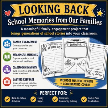 Back-to-School Family Engagement Activity | Parent Memory Book | Community Building, image 2