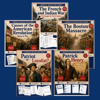 The American Revolutionary War Bundle|Primary Source Investigations | Grades 4, 5, 6, image 2