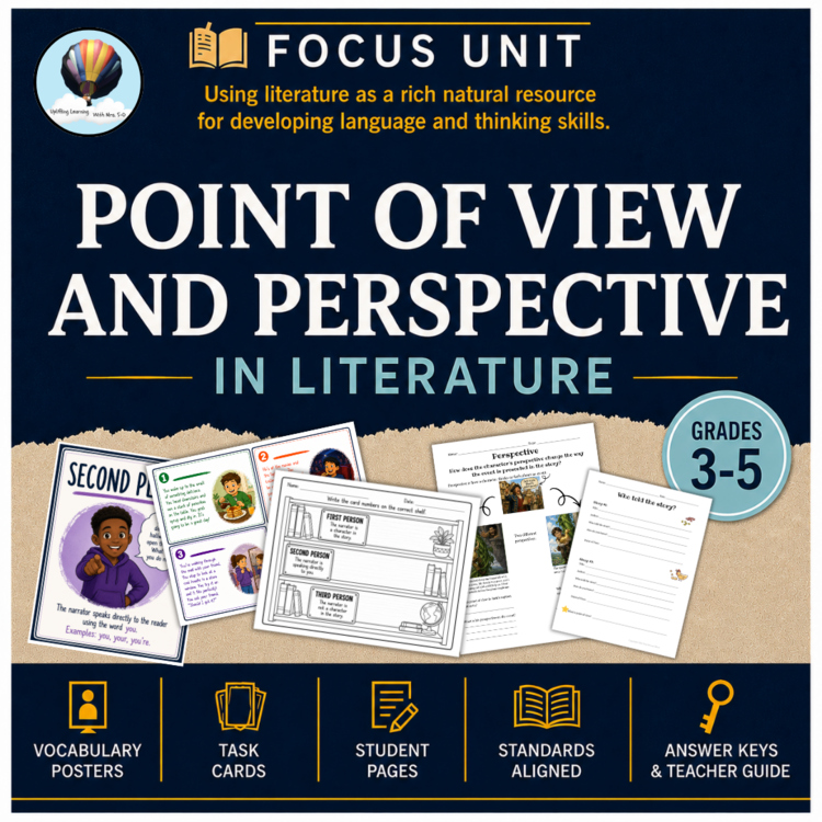 Point of View & Perspective in Literature | Grades 3, 4, & 5