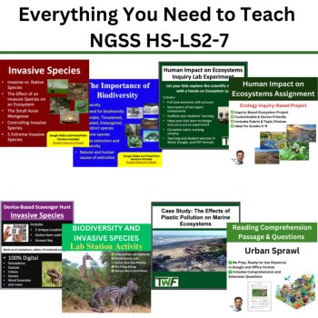 HS-LS2-7 Human Activity and the Environment BUNDLE | Solutions for Biodiversity, image 3