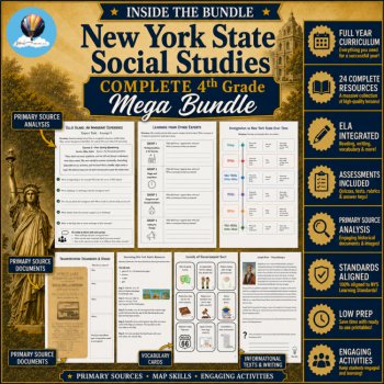 New York State Social Studies Grade 4  FULL YEAR Mega Bundle | NYS 4th Grade Framework, image 3