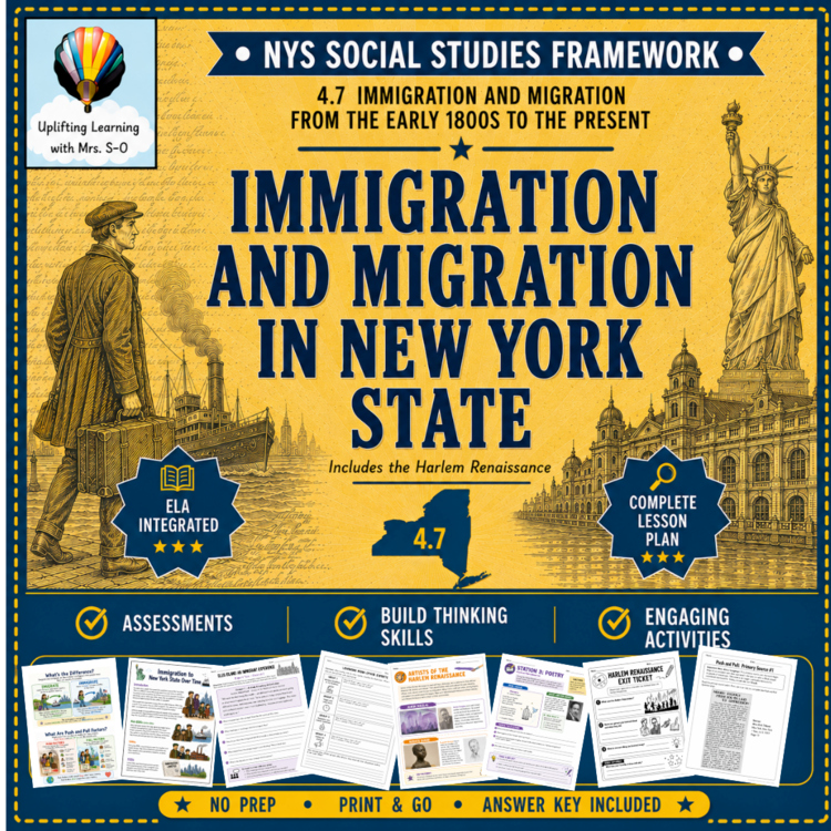 Immigration, Migration and the Harlem Renaissance | New York State Social Studies Framework 4.7