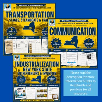 Westward Movement and Industrialization Bundle | New York State Social Studies 4.6, image 3