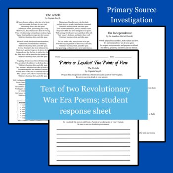 Patriot or Loyalist? | NYS SS Framework 4.3d American Revolution |ELA Integrated, image 3