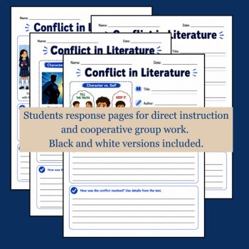 Types of Conflict in Literature | Focus Unit | Grade 3, Grade 4, Grade 5, image 2