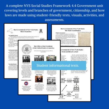 New York State Government Bundle | New York State Social Studies Framework 4.4, image 2