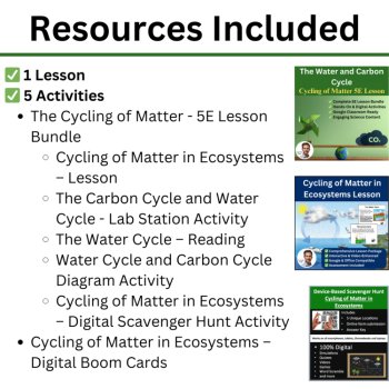HS-LS2-3 Cycling of Matter and Energy Flow BUNDLE | Aerobic and Anaerobic, image 2
