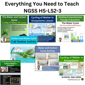 HS-LS2-3 Cycling of Matter and Energy Flow BUNDLE | Aerobic and Anaerobic, image 3