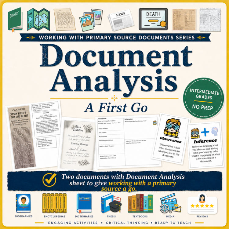 Primary Source Document Analysis Lesson: A First Go