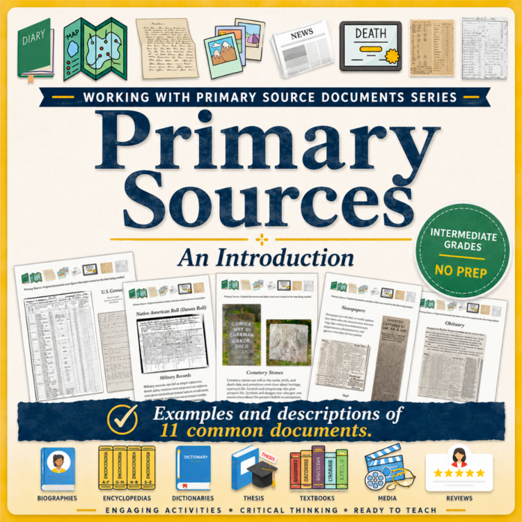 Working with Primary Source Documents | Types of Primary Sources