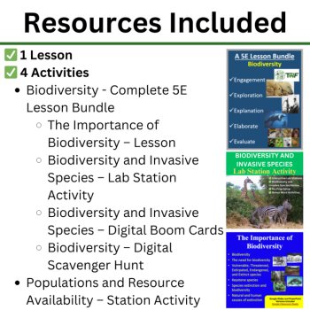 HS-LS2-2 Factors Affecting Biodiversity & Populations BUNDLE | Biodiversity, image 2