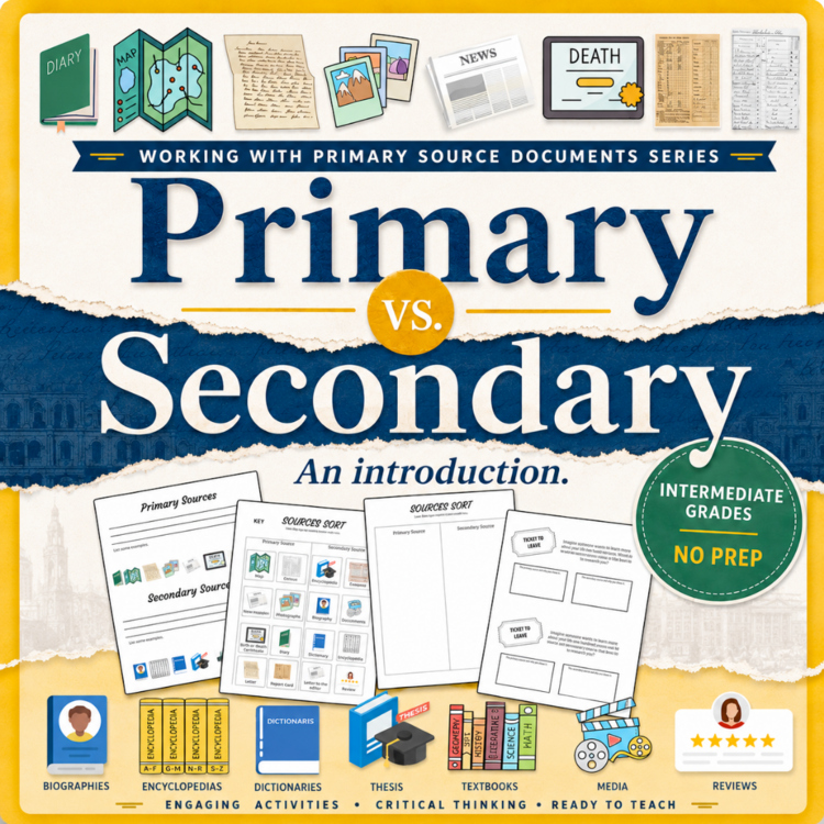 Working with Primary Source Documents: Primary vs. Secondary Sources