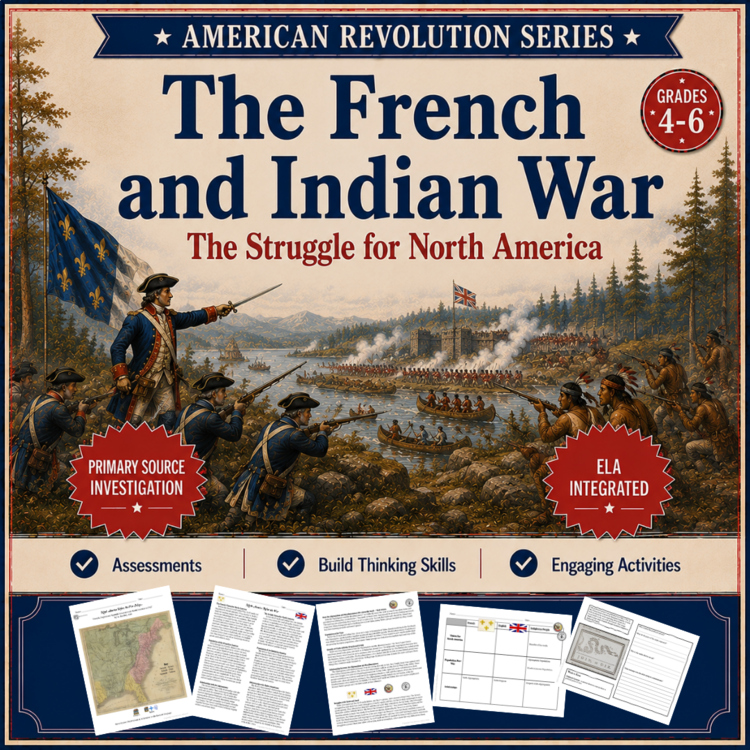 French and Indian War |Seven Years War | Grades 4, 5, 6