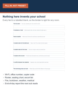 Editable Sub Binder for Substitute Teachers | Fill in Once, Use All Year, image 2