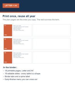 Editable Sub Binder for Substitute Teachers | Fill in Once, Use All Year, image 3