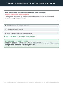 Phishing Email Activity Simulation Cyber Safety Digital Citizenship Grades 6-9, image 3